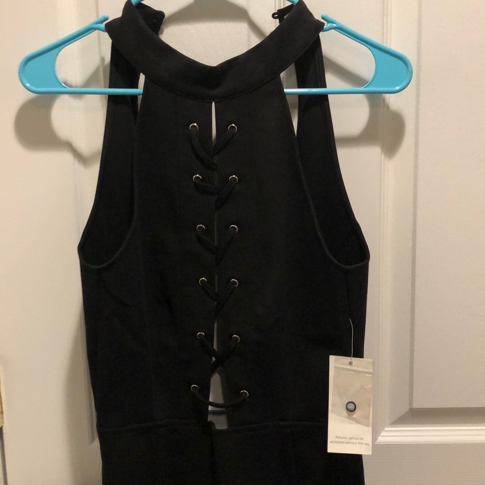 Tobi Black tight open dress